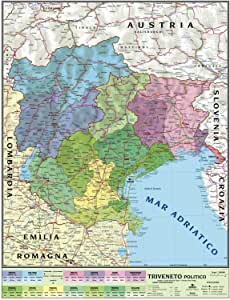 Cartina Geografica Regionale Triveneto